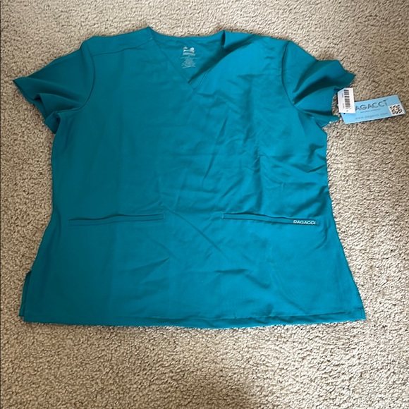 Tops - Women's Teal V-Neck Scrub Top